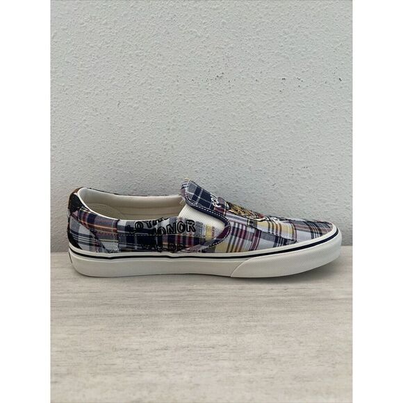 Polo Ralph Lauren Men's Sz 10 Keaton Tiger Patchwork Slip-On Sneakers - Picture 9 of 11